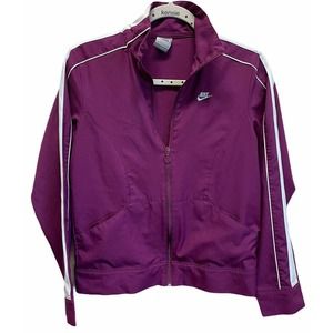 Nike FitDry Long Sleeve Full Zip Running Jacket Women's S Purple